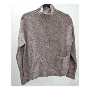 Love By Design taupe/blush cowl neck sweater. Size L